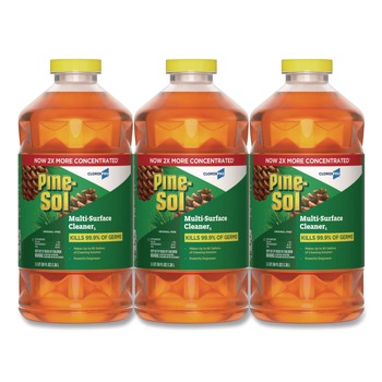 | Pine-Sol 60606CT CloroxPro 80 oz. Bottle Multi-Surface Cleaner Disinfectant Concentrated - Original Pine Scent (3/Carton)
