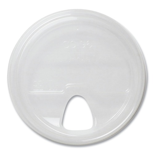 Cup Lids | World Centric CPL-CS-12NS Plastic PLA Clear Cold Cup Lids Fits 9 oz to 24 oz Cold Cups - Clear (1000/Carton) image number 0