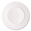 Plates | WNA RSCW91512W 9 in. Diameter Classicware Dinnerware Plastic Plates - White (12/Pack) image number 1