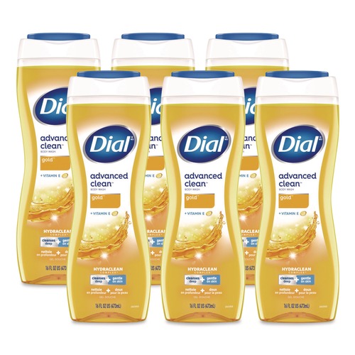 Personal Shampoos, Conditioners, & Body Washes | Dial 1700009119 Body Wash Advanced Clean Gold, Original Gold, 16 oz, 6/Carton image number 0