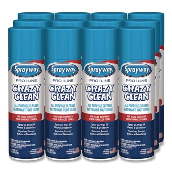 PRODUCTS | Sprayway PRO LINE 1000057598 19 oz Crazy Clean Aerosol Spray - Unscented (12/Carton)