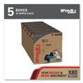 Perforated Roll & Hand Towels | WypAll 41048 8.34 in. x 16.8 in. POP-UP Box HYDROKNIT X80 Cloths - White (400/Carton) image number 2