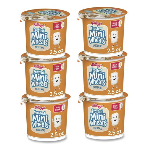 Meals & Snack Bars | Kellogg's KEE42798 Single-Serve Frosted Mini Wheats Breakfast Cereal (6/Box) image number 0