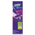 Floor Dusters & Accessories | Swiffer 92811 WetJet 11 in. x 5 in. Cloth Head 46 in. Aluminum Plastic Handle Mop - White/Purple/Silver (2/Carton) image number 0