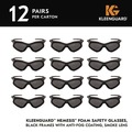 Eye Protection | Ansell 65336 V30 Nemesis Foam Safety Glasses - Black Nylon Frame/Smoke Polycarbonate Lens (12/Carton) image number 1