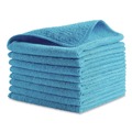Cleaning Cloths & Wipes | Rubbermaid Commercial 1820579 12 in. x 12 in. Microfiber Cleaning Cloths - Blue (24/Pack) image number 0