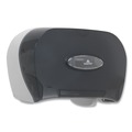 Toilet Tissue Dispensers | Georgia Pacific Professional 59206 13.56 in. x 5.75 in. x 8.63 in. 2-Roll Bathroom Tissue Dispenser - Smoke image number 4