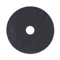 Floor Pads-Stripping | Boardwalk BWK4018BLA 18 in. Diameter Stripping Floor Pads - Black (5/Carton) image number 1