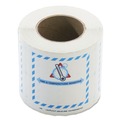 Perforated Roll & Hand Towels | LabelMaster L450 5.5 in. x 5 in. Self-Adhesive Shipping and Handling Time and Temperature Labels - White/Blue/Red/Gray (1/Roll) image number 1