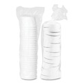 Food Containers & Lids | SOLO KHSB8A-2050 8 oz Flexstyle Double Poly Paper Food Combo Packs - White (250/Carton) image number 2
