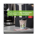 Cups | Dixie 5310COMBO600 PerfecTouch 10 oz. Paper Hot Cups and Lids Combo - Multicolor (50/Pack) image number 9