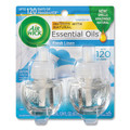 Metered Dispenser Refills | Air Wick 62338-82291 0.67 oz. Scented Oil Twin Refill - Fresh Linen (6/Carton) image number 0