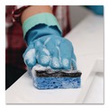Scouring Pads & Sticks | O-Cedar 148377 2.63 in. x 4.25 in. x 1 in. Scrunge Heavy-Duty Sponge - Black/Blue (8 Packs/Carton) image number 5