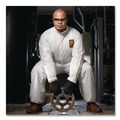 Safety Apparel | Ansell KCC44312 A40 Coveralls with Zipper Front and Elastic Wrists and Ankles - Medium/White (25/Carton) image number 3
