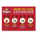 Coffee - Caffeinated | Folgers 2550006239 0.9 oz. Classic Roast Coffee Filter Packs (40/Carton) image number 5