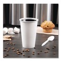 Cups | SOLO 316W-2050 16 oz. Single-Sided Poly Paper Hot Cups - White (50 Sleeve, 20 Sleeves/Carton) image number 6