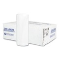 High-Density Trash Bags | Inteplast Group S386017N 60 gal. 17 microns 38 in. x 60 in. High-Density Interleaved Commercial Can Liners - Clear (25 Bags/Roll, 8 Rolls/Carton) image number 0