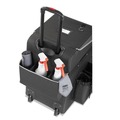 Perforated Roll & Hand Towels | Rubbermaid Commercial 1902465 Executive 14.25 in. x 16.5 in. x 25 in. 16-Compartment Quick Cart - Dark Gray image number 3