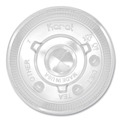 Cup Lids | Karat C-KCL90 12 oz. to 22 oz. Cold Cups Flat PET Plastic Lids - Clear (1000/Carton) image number 0