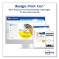 Perforated Roll & Hand Towels | Avery 22820 2 in. x 3.33 in. Labels with Sure Feed and Easy Peel - Oval Glossy White (80/Pack) image number 5