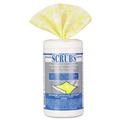 Cleaning Cloths & Wipes | SCRUBS 91930 9.75 in. x 10.5 in. 1-Ply Stainless Steel Cleaner Towels - Lemon Scent (30/Canister) image number 1