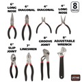 Tool Kits | Great Neck 87900 8-Piece Steel Pliers And Wrench Tool Set image number 10