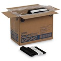 Disposable Spoons | Dixie SSPSH51 SmartStock Series-O 6 in. Heavyweight Plastic Cutlery Spoons Refill - Black (40 Pack, 24 Packs/Carton) image number 0