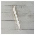 Disposable Knives | Boardwalk BWKKNIFEMWPPIW 5.86 in. Mediumweight Wrapped Polypropylene Plastic Knife Cutlery - White (1000/Carton) image number 4