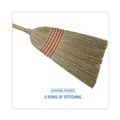 Brooms | Boardwalk BWK926CCT 55 in. Corn Fiber Bristles Parlor Broom - Natural (12/Carton) image number 3
