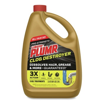 DRAIN CLEANERS | Liquid Plumr 00228 80 oz. Gel Pro-Strength Full Clog Destroyer Plus PipeGuard