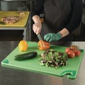 Cutting Boards | San Jamar CBG182412GN 24 in. x 18 in. x 0.5 in. Saf-T-Grip Cutting Board - Green image number 4