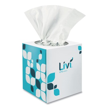 FACIAL TISSUES | Livi VPG Select 11516 2-Ply Cube Facial Tissue - White (1-Carton)