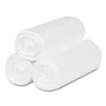 High-Density Trash Bags | Inteplast Group EC171806N High-Density 4 gal. 6 Microns Commercial Can Liners - Clear (50 Bags/Roll, 40 Rolls/Carton) image number 3