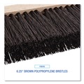 Brooms | Boardwalk BWK73160 6.25 in. Polypropylene Bristles 16 in. Brush Street Broom Head - Brown image number 3