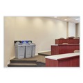Indoor Waste Receptacles | Rubbermaid Commercial 2171557 Slim Jim 33 gal 1-Stream Mixed Resin Recycling Station - Gray image number 4
