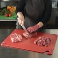 Cutting Boards | San Jamar SAN CBG182412RD 24 in. x 18 in. x 0.5 in. Saf-T-Grip Plastic Cutting Board - Red image number 4