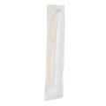 Disposable Knives | Boardwalk BWKKNIFEMWPPIW 5.86 in. Mediumweight Wrapped Polypropylene Plastic Knife Cutlery - White (1000/Carton) image number 1