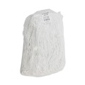 Mop Heads | Boardwalk BWK2016R #16 Cut-End Standard Head Rayon Fiber Mop Head - White (12/Carton) image number 1