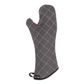Oven Mitts, Pan Grabbers & Pot Holders | San Jamar 800FG17-BK 17 in. WebGuard Plus Fabric Bestguard Oven Mitt - Black (1-Pair) image number 2