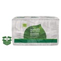 Luncheon Napkins | Seventh Generation SEV 13713 11-1/2 in. x 12-1/2 in. 1-Ply 100 Percent Recycled Napkins - White (12/Carton) image number 0