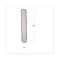 Mop Heads | Boardwalk BWK1360 60 in. x 5 in. Hygrade Cotton Industrial Dust Mop Head - White image number 3