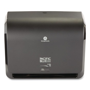 Georgia Pacific Professional 54518 Pacific Blue Ultra 14.56 in. x 7.38 in. x 11.56 in. Mini Paper Towel Dispenser - Black