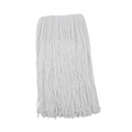 Mop Heads | Boardwalk BWK220RCT 20 oz. Rayon Premium Cut-End Wet Mop Heads - White (12/Carton) image number 0