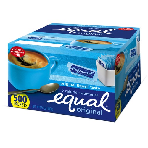 Sweeteners | Equal 20015448 0.035 oz Packets Zero Calorie Sweetener (500/Box) image number 0