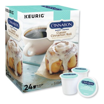 Keurig 5000330074 Cinnabon Classic Cinnamon Roll Coffee K-Cups (24/Box)