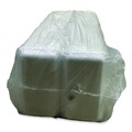 Food Containers & Lids | GEN 15PWH 14.44 in. x 7.88 in. x 1.37 in. #15P Meat Trays - White (200/Carton) image number 5