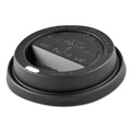 Cup Lids | Dart TL1224TGB Solo Traveler Sip Through Lids for ThermoGuard 12 oz to 24 oz Hot Cups - Black (1200/Carton) image number 0