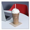 Straws/Stems/Sticks | Boardwalk BWKJSTW775S24 7.75 in. Wrapped Jumbo Plastic Straws - White/Red Stripe (400/Pack, 25 Packs/Carton) image number 3