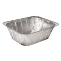 Steam Table Parts | Handi-Foil 2014-50-100 10.31 in. x 12.69 in. x 4.19 in. Aluminum Steam Table Pans (100/Carton) image number 0