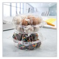 Food Containers & Lids | Dart PET57PST1 5.86 in. x 3.11 in. ClearSeal Hinged-Lid Plastic Containers - Clear (500/Carton) image number 4